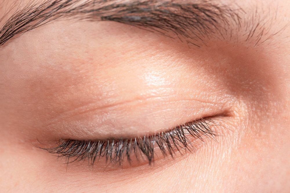 closeup of an eye